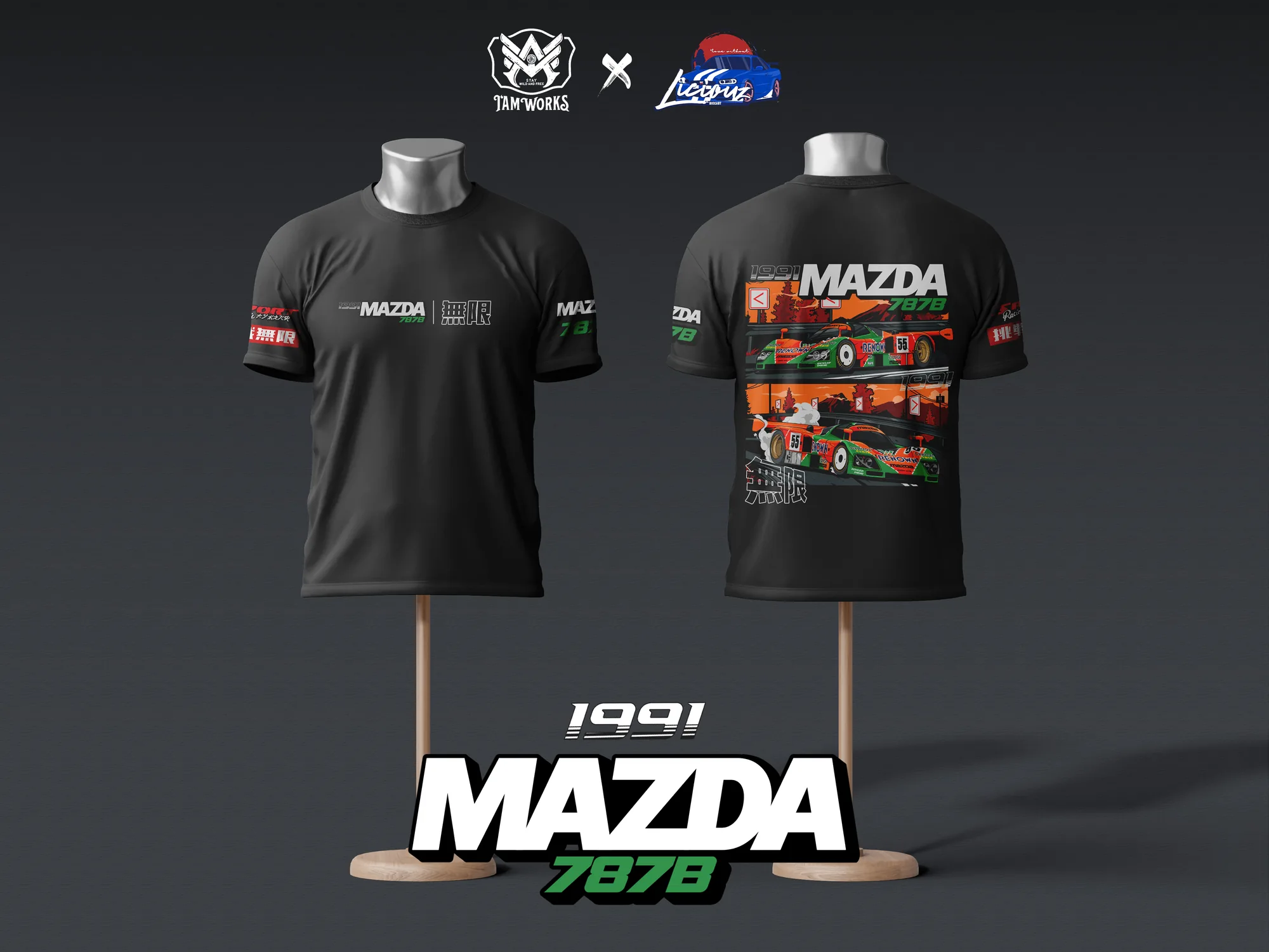 Mazda 787B apparel mockup